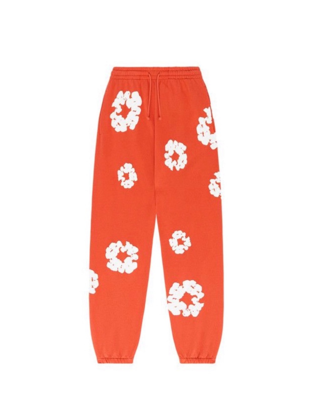 Brand new Denim Tears cotton wreath Sweatpants Orange/White size XL